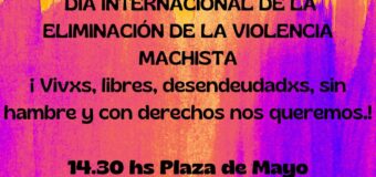 25N: BASTA DE VIOLENCIA. El gobierno de Milei y el Estado son responsables