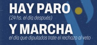 Si hay veto HAY PARO Y MARCHA