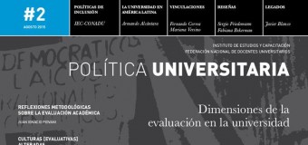 Nuevo ejemplar de Política Universitaria, la revista del IEC