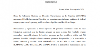 Denunciamos la sistemática violación a los derechos humanos como política de Estado en Colombia