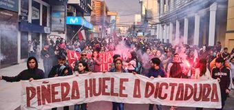 Viva la dignidad del pueblo Chileno. No al ajuste, la represión y el Estado de Emergencia.