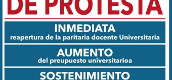 Nueva Jornada de Protesta por las paritarias universitarias
